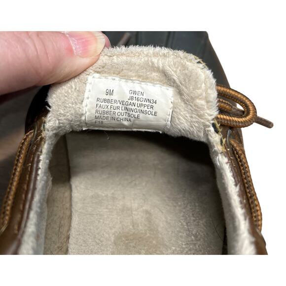 Women's JBU by Jambu Gwen Weather Garden Ready Duck Boots Brown & Tan Size 9 - Picture 4 of 7